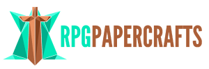 RPGPapercrafts - logo groen bruin